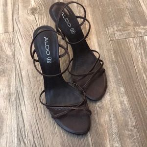 Strappy heeled sandals